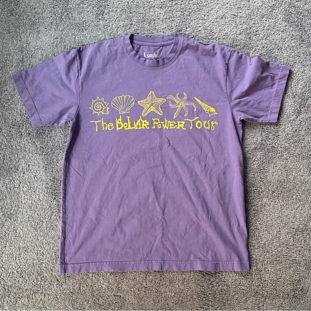 LORDE - Solar Power Tour Purple T-Shirt - Size L